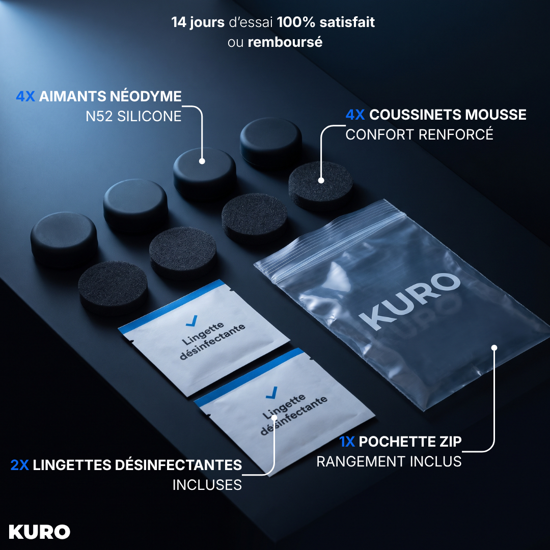Kit Anti Chou-Fleur JJB/MMA | Aimants Compression Kuro