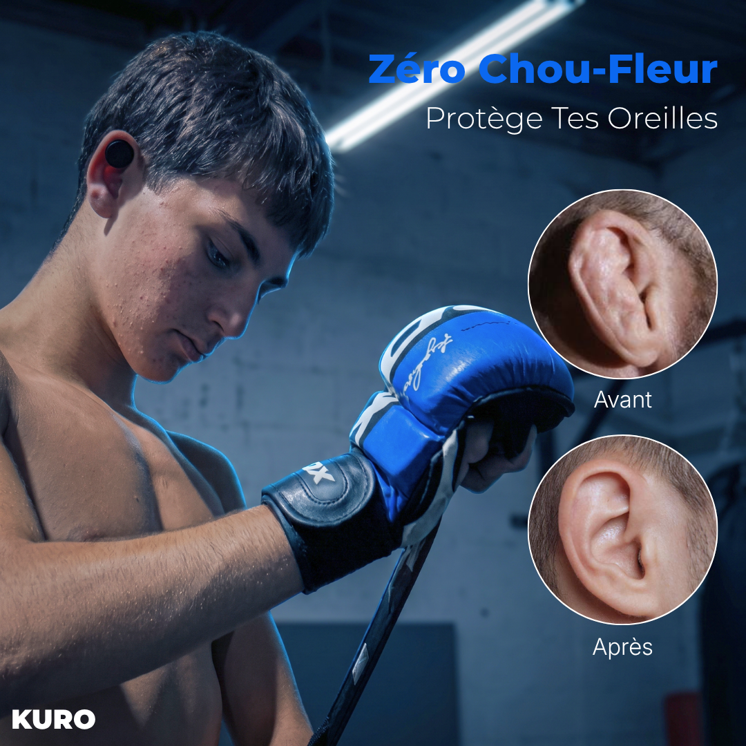 Kit Anti Chou-Fleur JJB/MMA | Aimants Compression Kuro